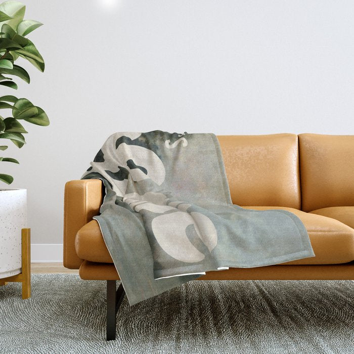 It's Lake Time - Retro Cottage Core Throw Blanket Gallery Image 1
