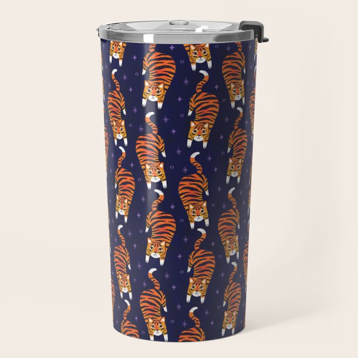 Fierce Tiger  Travel Mug Gallery Image 2
