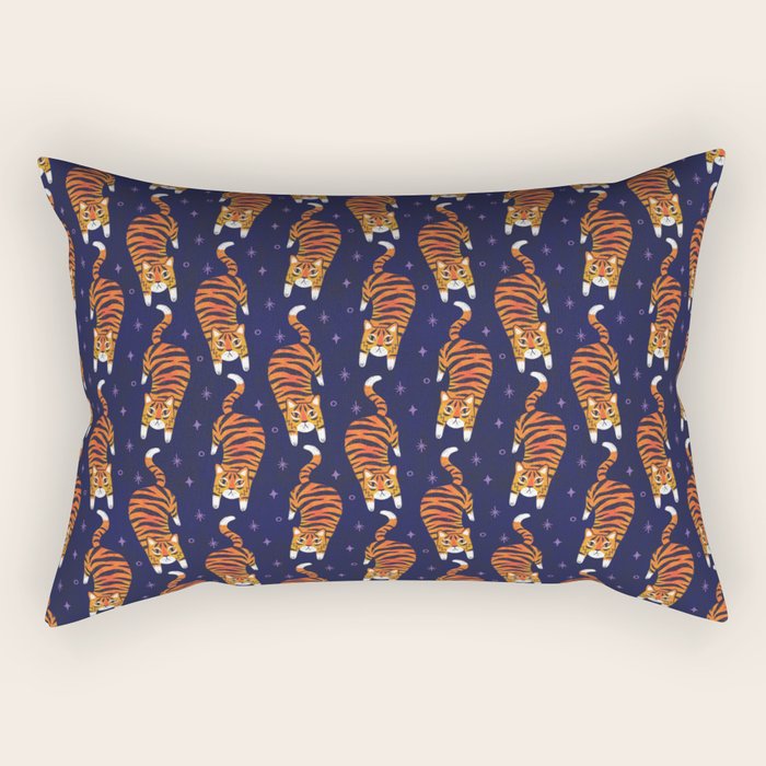 Fierce Tiger  Rectangular Pillow Gallery Image 2