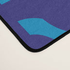 Very Blue Contemporary Mid Century Modern Loops Abstract Pattern Desk Mat Gallery Image 4