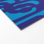 Very Blue Contemporary Mid Century Modern Loops Abstract Pattern Welcome Mat Gallery Image 2