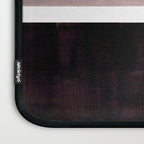 Mid Century Modern Minimalist Art Colorblock Rothko Inspired Squares Grey and Black Simple Abstract Laptop Sleeve Gallery Image 3