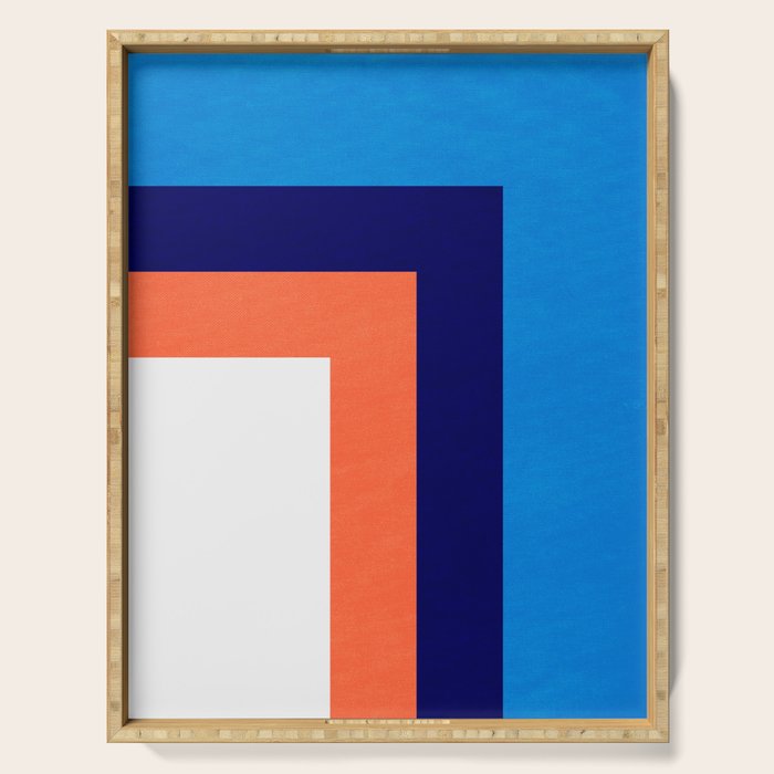 French Riviera: Bauhaus Abstraction 01 Serving Tray Gallery Image 1