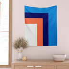 French Riviera: Bauhaus Abstraction 01 Wall Tapestry Gallery Image 2