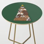 Christmas Tree English Bulldog Side Table Gallery Image 2