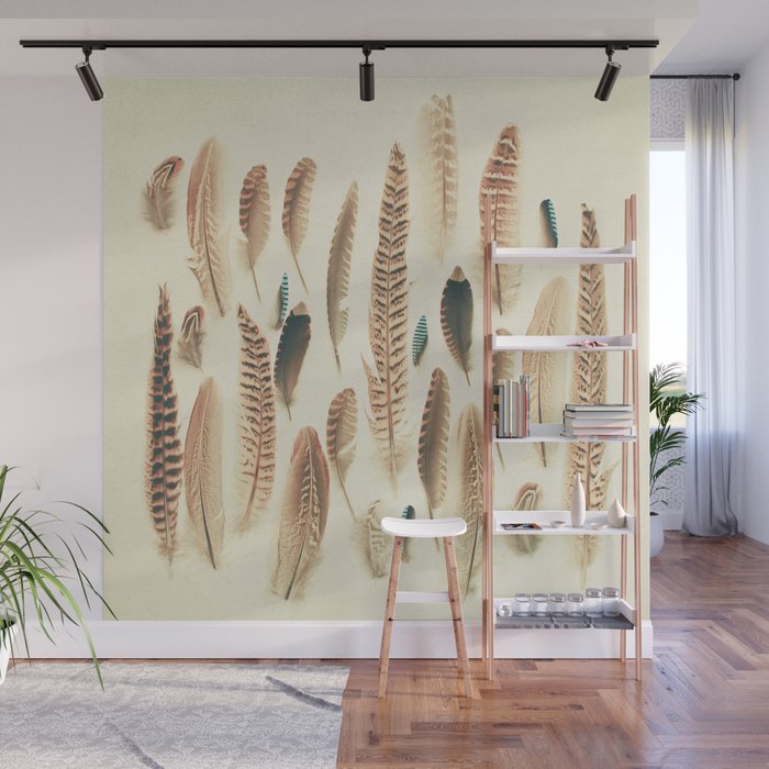 Found Feathers Wall Mural Gallery Image 1