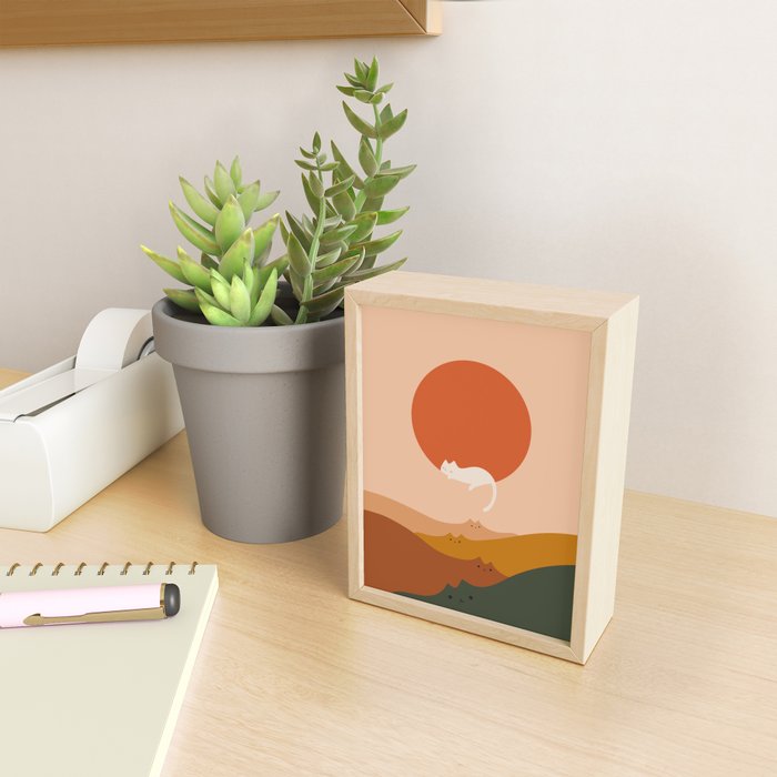 Cat Landscape 127: A Big Hole Mini Art Print Gallery Image 2