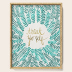 Treat Yo Self - Gold & Turquoise Serving Tray Gallery Image 1