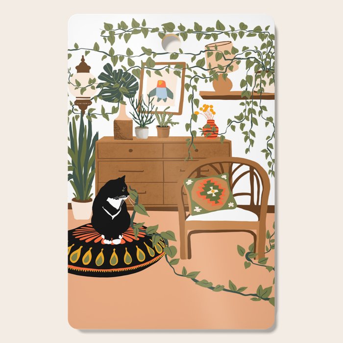 plant lady is the new cat lady Cutting Board Gallery Image 1