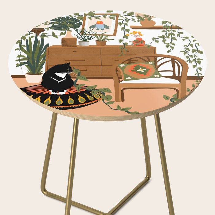 plant lady is the new cat lady Side Table Gallery Image 2