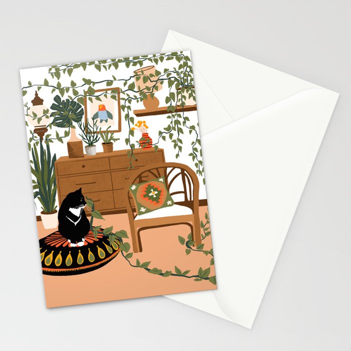 plant lady is the new cat lady Stationery Card Gallery Image 2