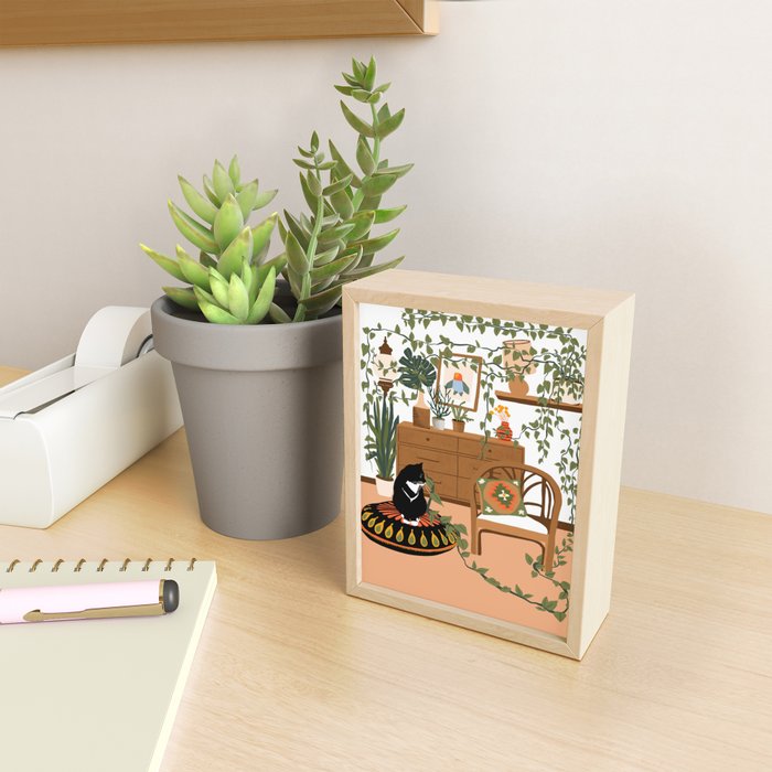 plant lady is the new cat lady Mini Art Print Gallery Image 2