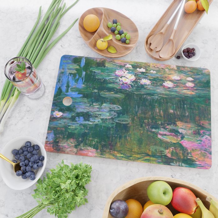 Claude Monet Water Lilies,Nymphéas Cutting Board Gallery Image 2