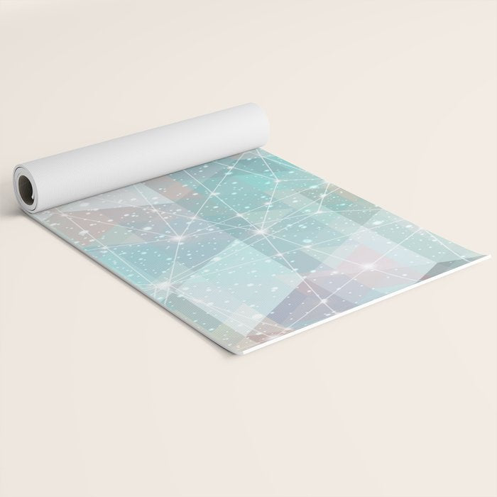 Magical Pastel Starry Constellation Sky Yoga Mat Gallery Image 2