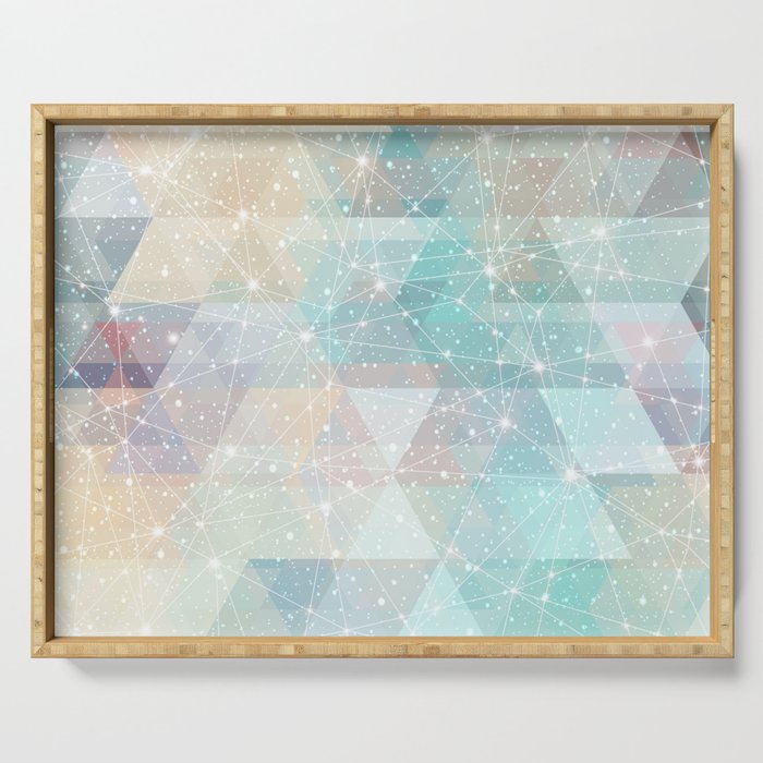 Magical Pastel Starry Constellation Sky Serving Tray Gallery Image 1