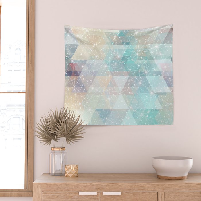 Magical Pastel Starry Constellation Sky Wall Tapestry Gallery Image 2