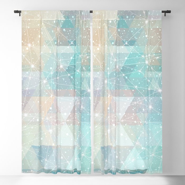 Magical Pastel Starry Constellation Sky Window Curtain Gallery Image 5