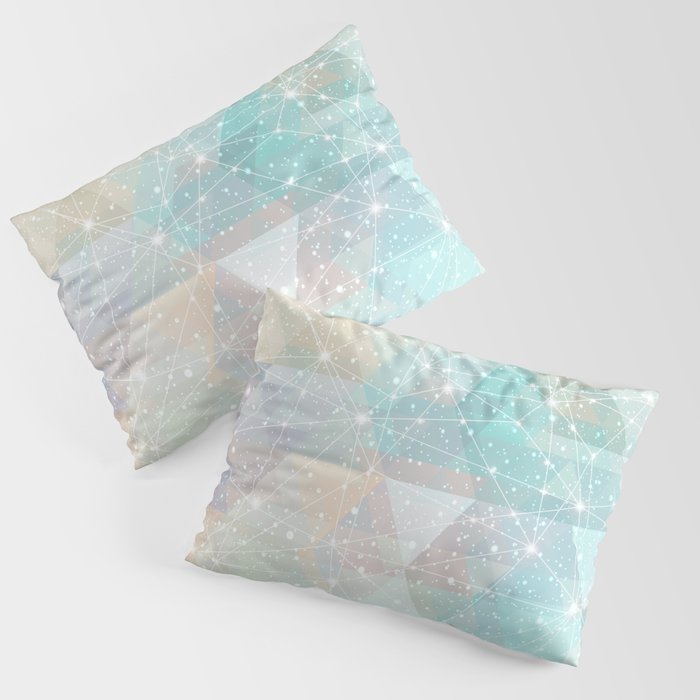 Magical Pastel Starry Constellation Sky Pillow Sham Gallery Image 3