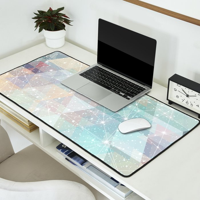 Magical Pastel Starry Constellation Sky Desk Mat Gallery Image 2