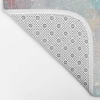 Magical Pastel Starry Constellation Sky Bath Mat Gallery Image 2