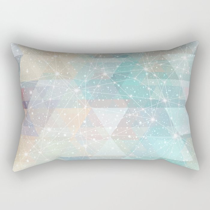 Magical Pastel Starry Constellation Sky Rectangular Pillow Gallery Image 1