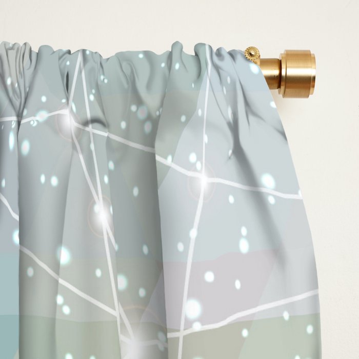 Magical Pastel Starry Constellation Sky Window Curtain Gallery Image 2