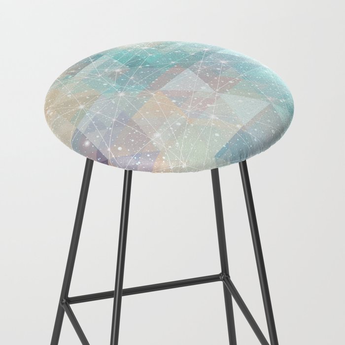 Magical Pastel Starry Constellation Sky Stool Gallery Image 2