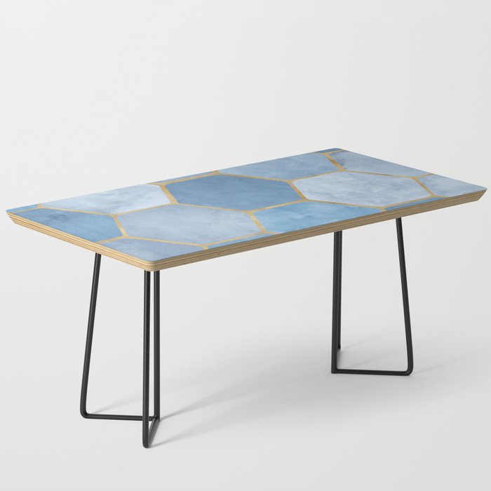 Blue Stone Coastal Design Coffee Table Gallery Image 1