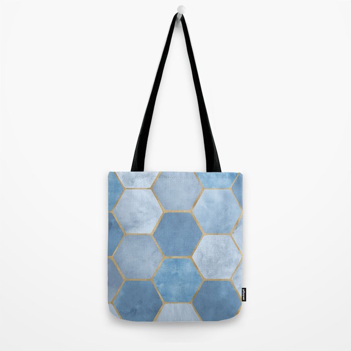 Blue Stone Coastal Design Tote Bag Gallery Image 2