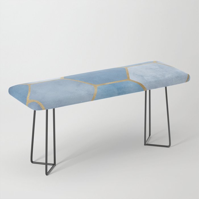 Blue Stone Coastal Design Bench Gallery Image 1