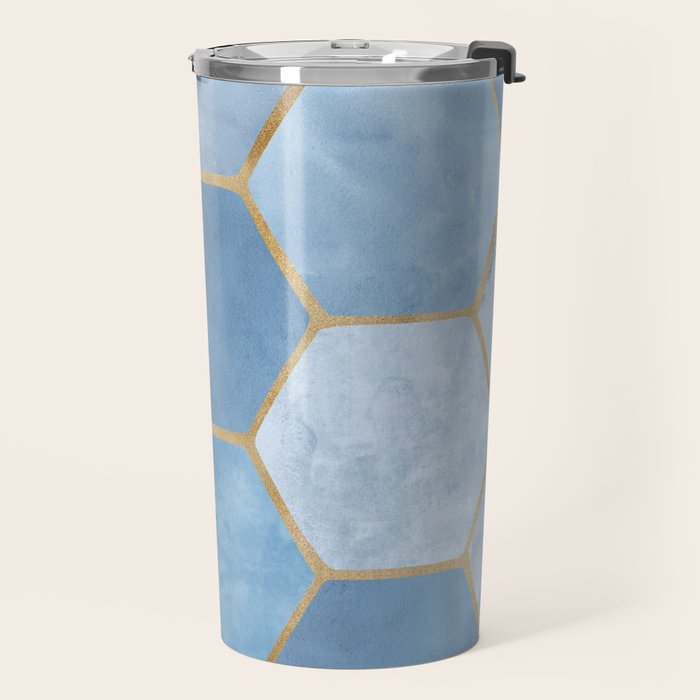 Blue Stone Coastal Design Travel Mug Gallery Image 2