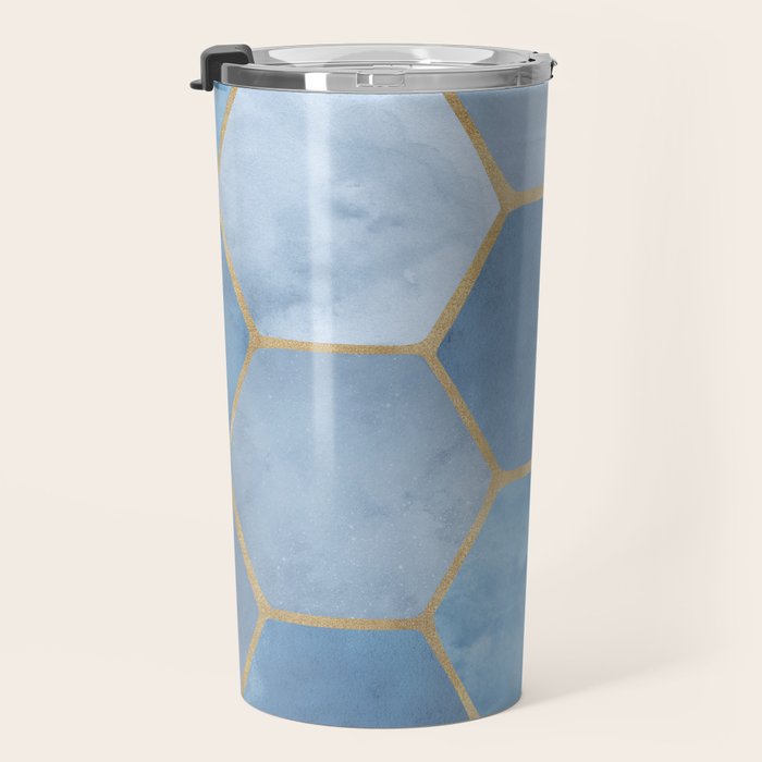 Blue Stone Coastal Design Travel Mug Gallery Image 3