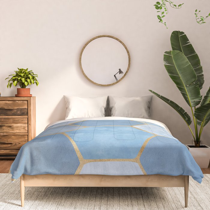 Blue Stone Coastal Design Comforter Gallery Image 3