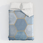 Blue Stone Coastal Design Duvet Cover Gallery Image 6