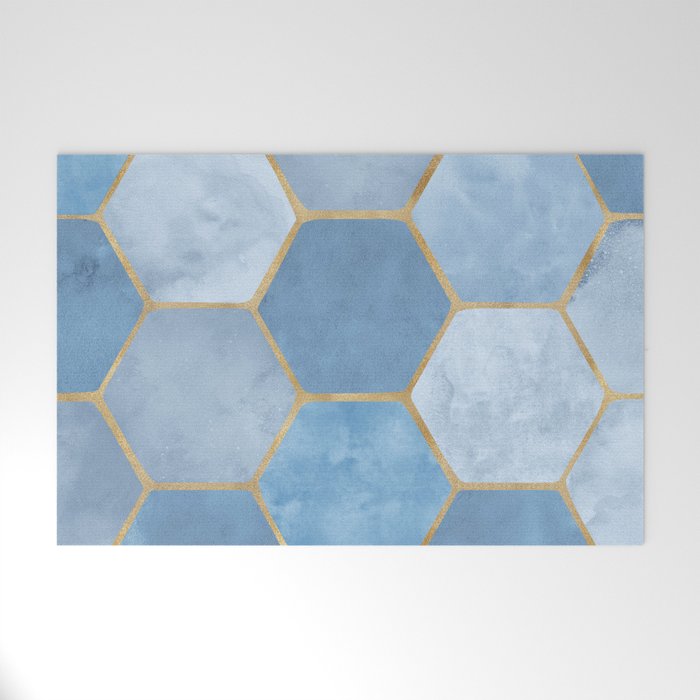 Blue Stone Coastal Design Welcome Mat Gallery Image 1
