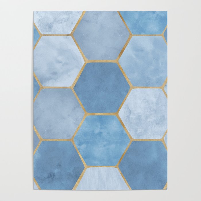 Blue Stone Coastal Design Poster Gallery Image 4