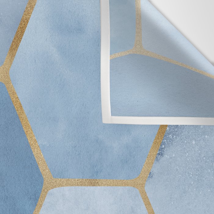 Blue Stone Coastal Design Wall Tapestry Gallery Image 3