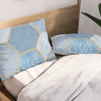 Blue Stone Coastal Design Pillow Sham Gallery Image 2