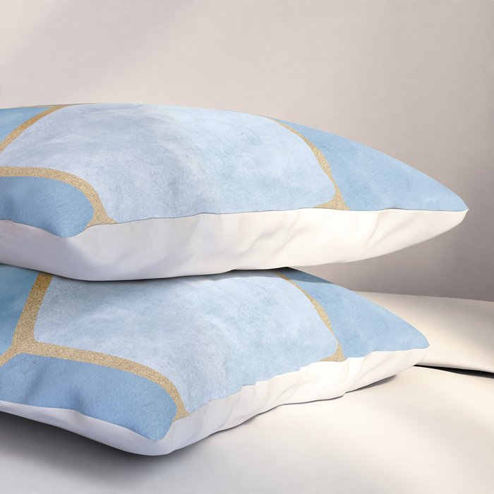 Blue Stone Coastal Design Pillow Sham Gallery Image 3
