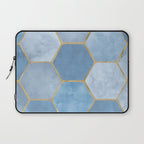 Blue Stone Coastal Design Laptop Sleeve Gallery Image 1