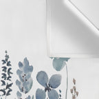 watercolor blue brown wildflower field  Wall Tapestry Gallery Image 3