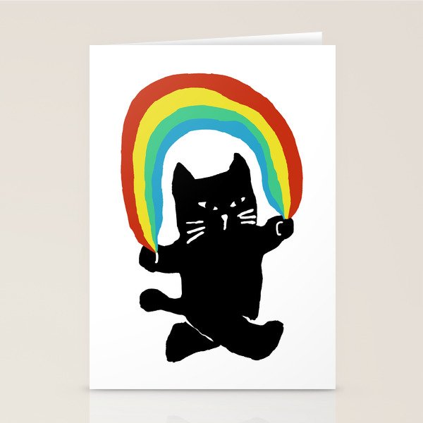 Rainbow cat Stationery Card Gallery Image 2