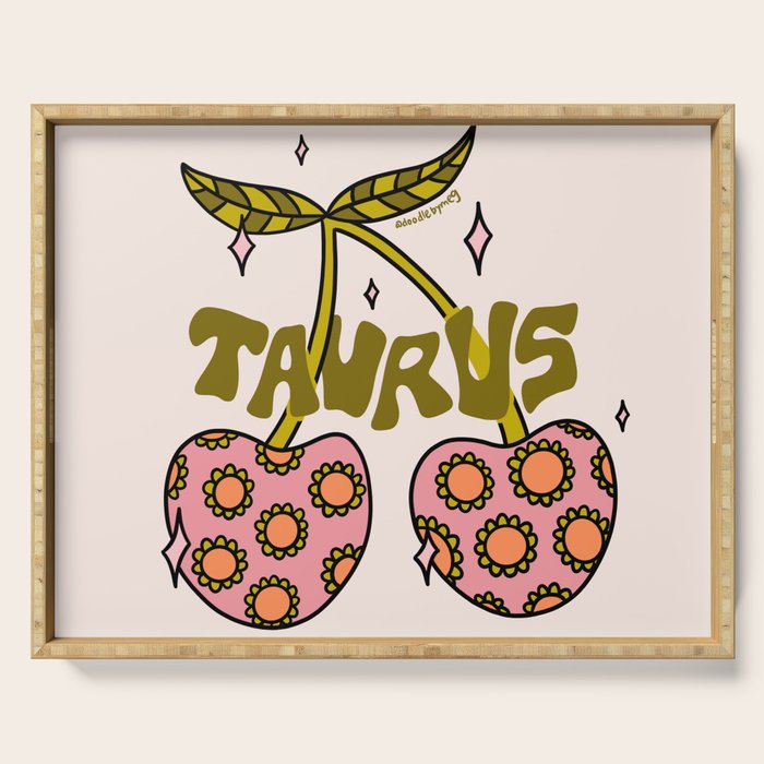 Taurus Cherries Serving Tray Gallery Image 1