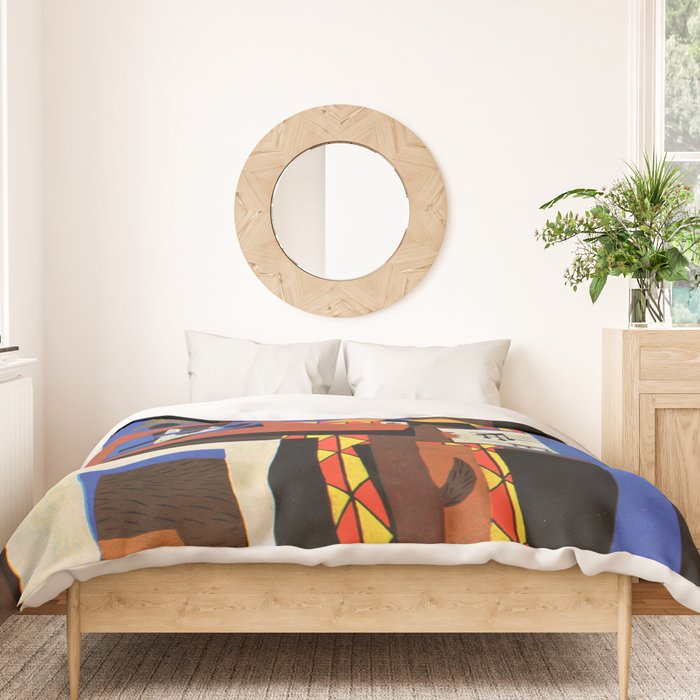 Pablo Picasso Three Musicians II Duvet Cover Gallery Image 3