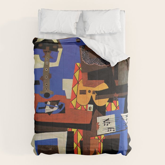 Pablo Picasso Three Musicians II Comforter Gallery Image 6