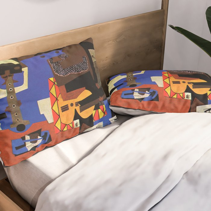 Pablo Picasso Three Musicians II Pillow Sham Gallery Image 2