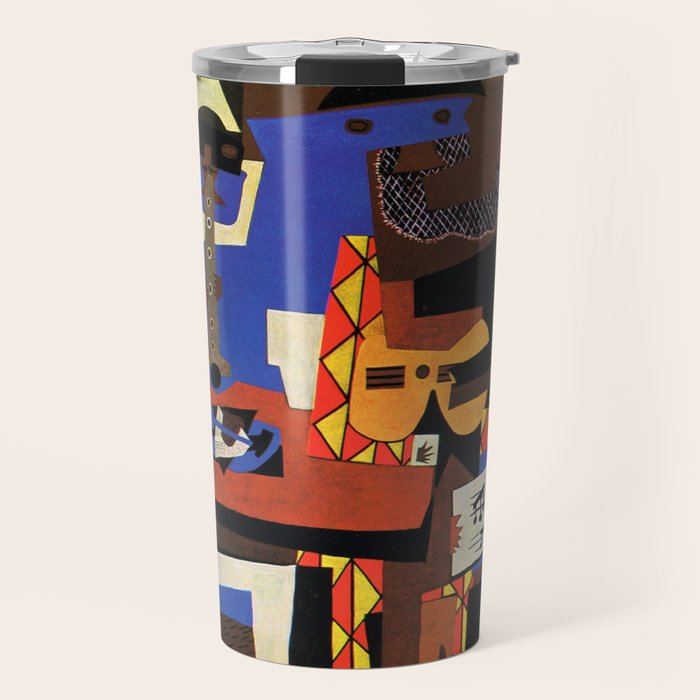 Pablo Picasso Three Musicians II Travel Mug Gallery Image 1