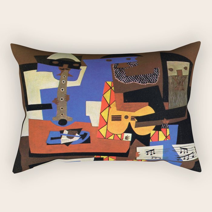 Pablo Picasso Three Musicians II Rectangular Pillow Gallery Image 2