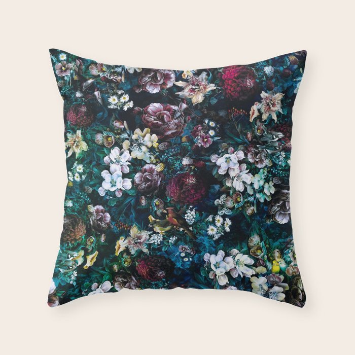 Night Garden 21 Throw Pillow Gallery Image 6
