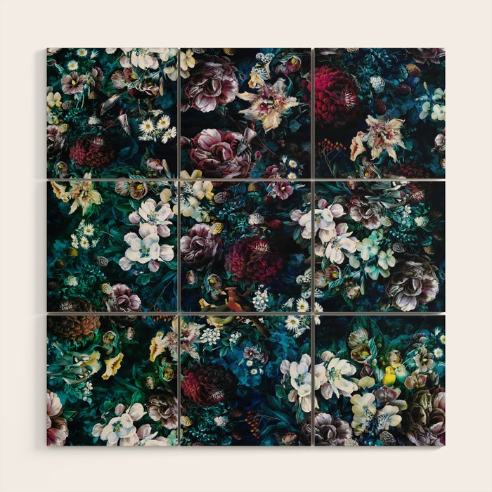 Night Garden 21 Wood Wall Art Gallery Image 1